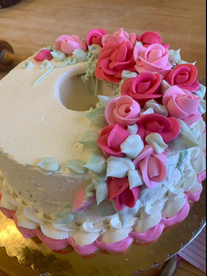 Beautiful floral rose cake at Marilyn's Sweet Addictions